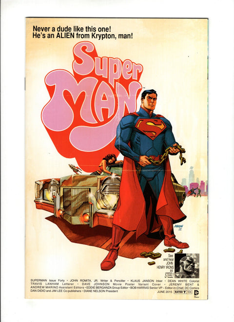 Superman, Vol. 3 #40 (Cvr B) (2015) Movie Poster Variant B Movie Poster Variant Buy & Sell Comics Online Comic Shop Toronto Canada