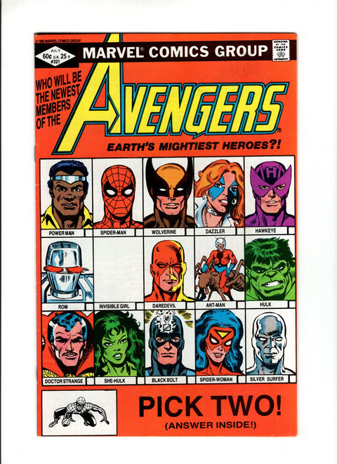The Avengers, Vol. 1 #221 (1982) Buy & Sell Comics Online Comic Shop Toronto Canada