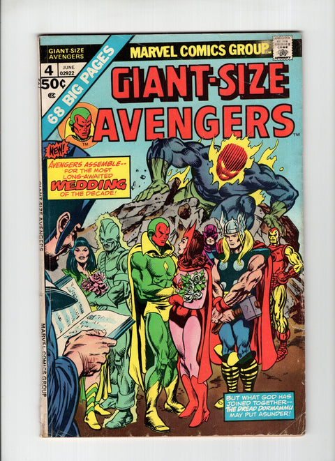 Giant-Size Avengers, Vol. 1 #4 (1975) Marriage of Vision & Scarlet Witch Marriage of Vision & Scarlet Witch Buy & Sell Comics Online Comic Shop Toronto Canada