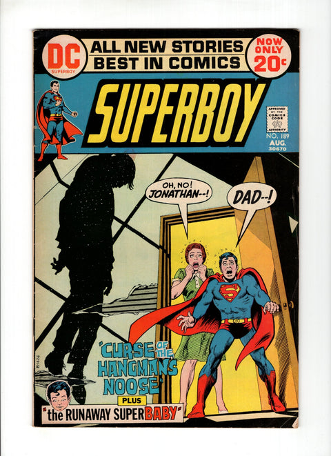Superboy, Vol. 1 #189 (1972)      Buy & Sell Comics Online Comic Shop Toronto Canada