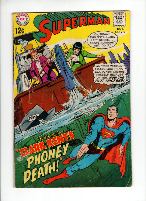 Superman, Vol. 1 #210 (1968) Buy & Sell Comics Online Comic Shop Toronto Canada