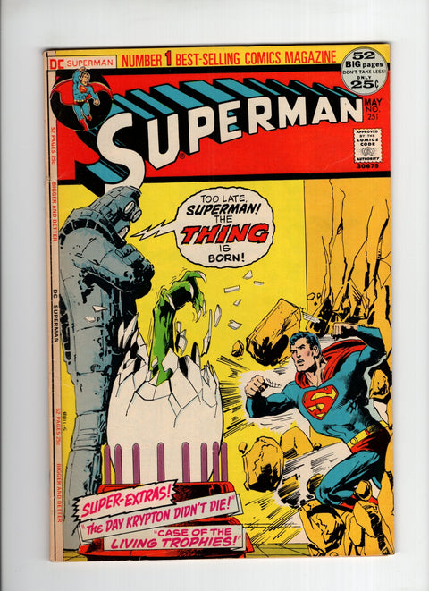 Superman, Vol. 1 #251 (1972) Neal Adams Cover Neal Adams Cover Buy & Sell Comics Online Comic Shop Toronto Canada