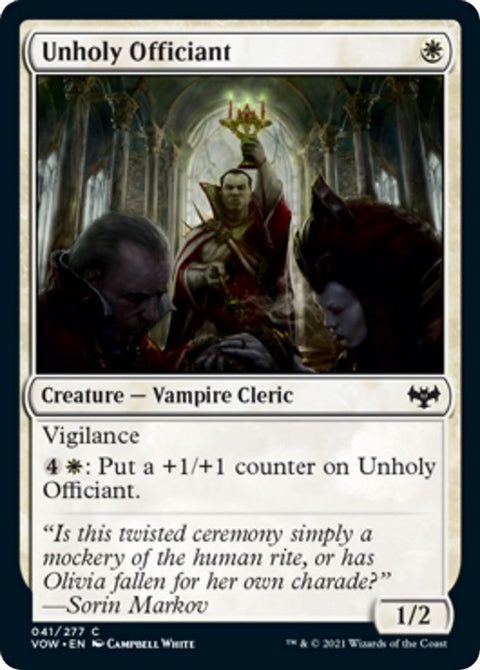 Unholy Officiant | VOW