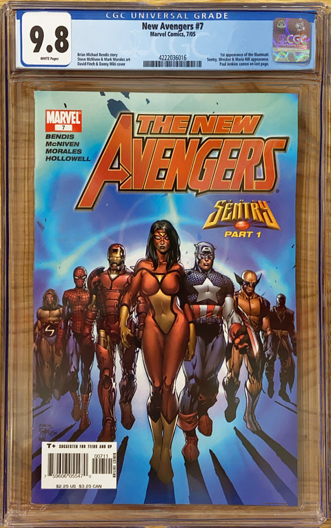 New Avengers, Vol. 1 #7 (CGC 9.8) (2005) 1st Illuminati