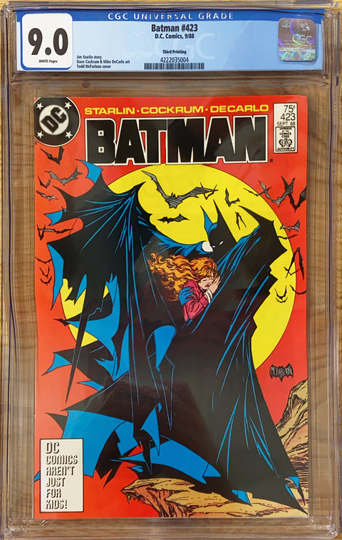 Batman, Vol. 1 #423 (CGC 9.0) 3rd Printing Todd McFarlane