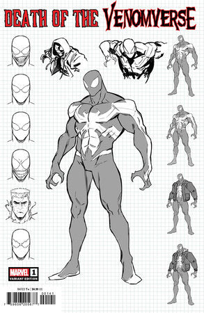 Death of the Venomverse 1D Comic George Perez Variant Marvel Comics 2023