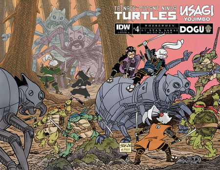 Teenage Mutant Ninja Turtles / Usagi Yojimbo: WhereWhen 4A Tim Lattie Regular IDW Publishing 2023