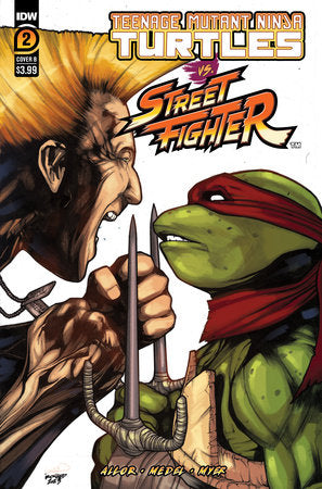 Teenage Mutant Ninja Turtles vs. Street Fighter 2B Comic Stefano Caselli Regular IDW Publishing 2023
