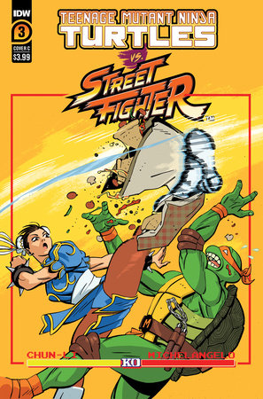 Teenage Mutant Ninja Turtles vs. Street Fighter 3C Comic Daniel Acuna Variant IDW Publishing 2023