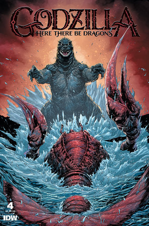 Godzilla: Here There Be Dragons 4B Comic Dan Veesenmeyer Variant IDW Publishing 2023