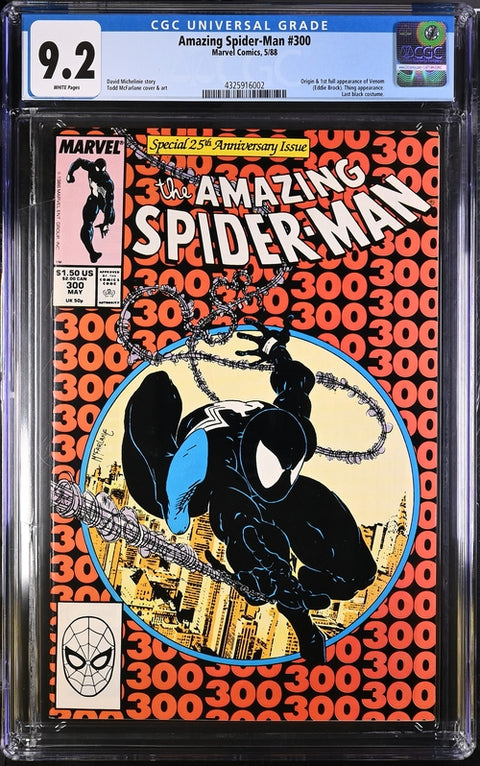 The Amazing Spider-Man, Vol. 1 #300 (CGC 9.2) (1988) 1st Venom 1st Venom Marvel Comics 1988