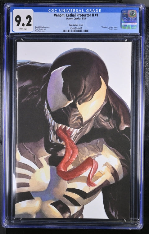Venom: Lethal Protector II #1 (CGC 9.2) (2023) Alex Ross Timeless Venom Variant Alex Ross Timeless Venom Variant Marvel Comics 2023