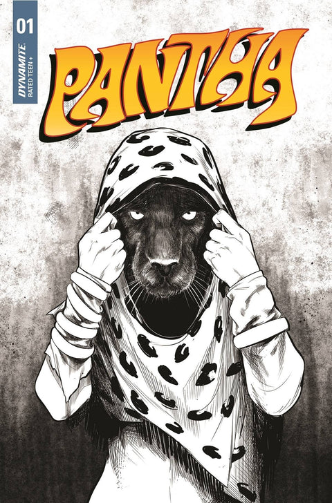 Pantha, Vol. 2 (Dynamite Entertainment) #1R 1:7 Sarraseca B&W