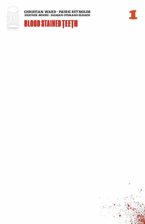 Blood-Stained Teeth Cvr D Blank Cover