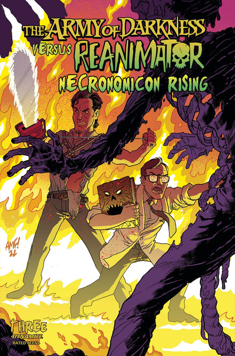 The Army of Darkness vs. Reanimator: Necronomicon Rising Regular Tony Fleecs Cover