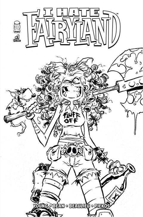 I Hate Fairyland, Vol. 2 2nd Printing Black & White Cover