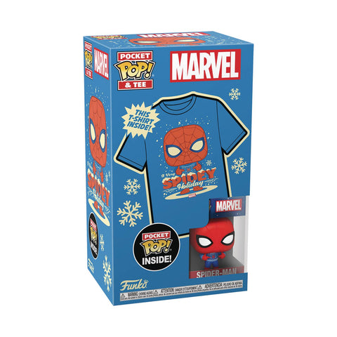 POCKETPOP&TEE MARVEL HOLIDAY SPIDERMAN M Toy Marvel Comics 2023