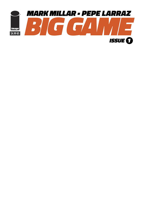 Big Game (Image Comics) 1G Comic Blank Sketch Variant Image Comics 2023