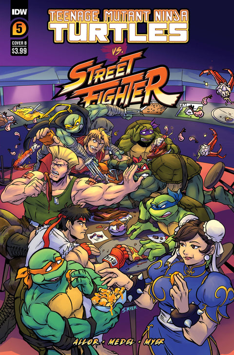 Teenage Mutant Ninja Turtles vs. Street Fighter 5B Comic Sarah Myer Variant IDW Publishing 2023