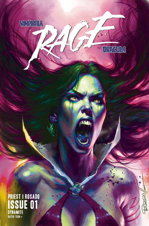 Vampirella / Dracula: Rage 1U Comic Lucio Parrillo Ultraviolet Variant Dynamite Entertainment 2023