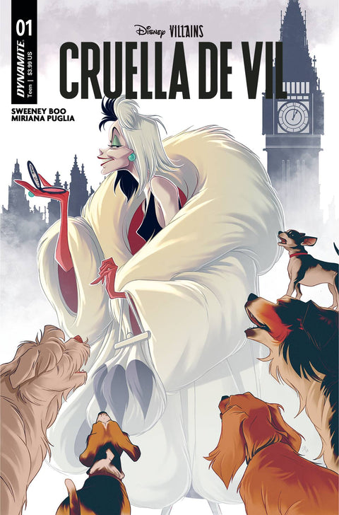 Disney Villains: Cruella De Vil 1A Comic Sweeney Boo Dynamite Entertainment 2024