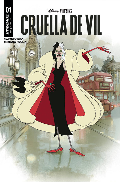 Disney Villains: Cruella De Vil 1B Comic Joshua Middleton Variant Dynamite Entertainment 2024