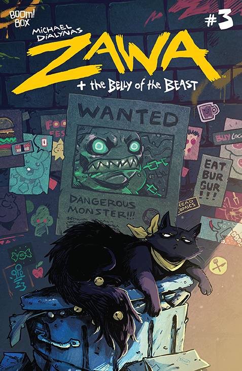 Zawa + The Belly of the Beast 3A Comic Michael Dialynas Regular Boom! Studios 2024