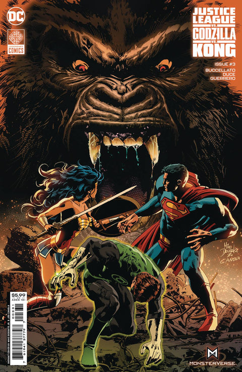 Justice League Vs. Godzilla Vs. Kong 3C Comic Mike Deodato Jr. Variant DC Comics 2023
