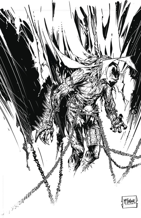 Spawn 350 Comic Todd McFarlane B&W Variant Image Comics 2024