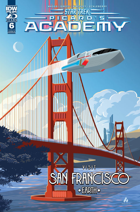 Star Trek: Picard's Academy 6 Comic Aaron Harvey Variant IDW Publishing 2024