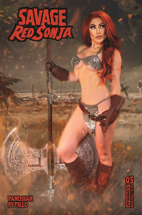 Savage Red Sonja 5 Comic Cosplay Variant Dynamite Entertainment 2024