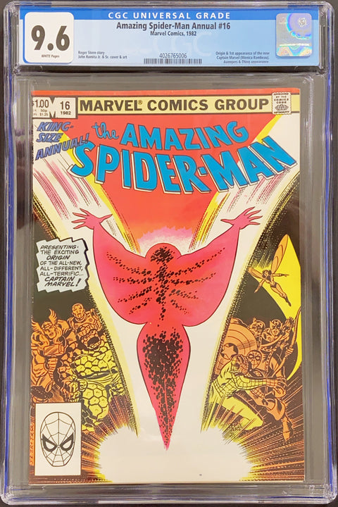 Amazing Spider-Man, Vol. 1 Annual #16 (CGC 9.6) (1982) 1st Monica Rambeau