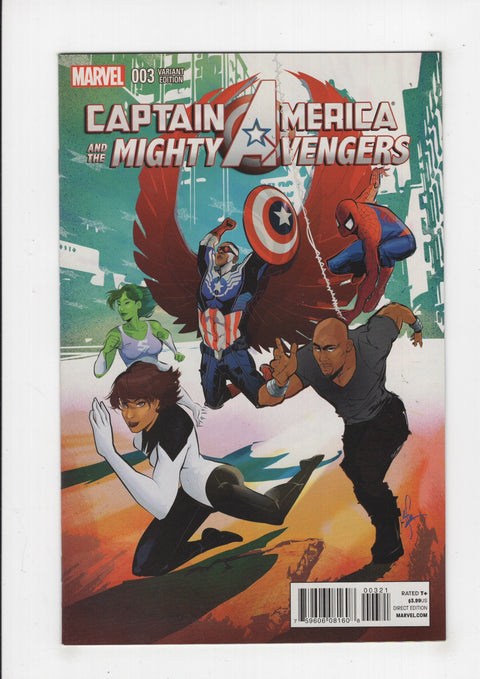Captain America & The Mighty Avengers 3 Incentive Afua Richardson Variant Cover 
