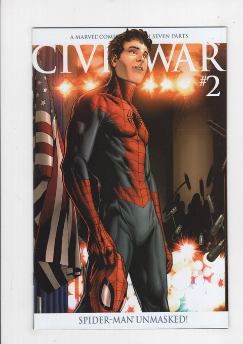 Civil War, Vol. 1 2 2nd Printing, Spider-Man Unmasked Variant