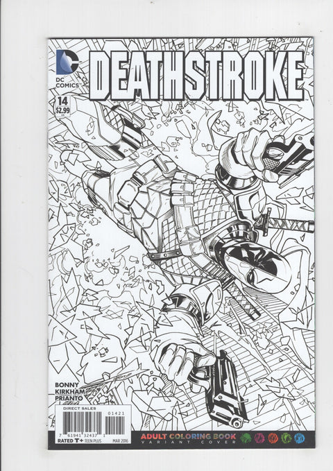 Deathstroke, Vol. 3 14 Emanuela Lupacchino Adult Coloring Book Variant Cover