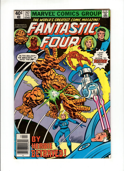 Fantastic Four, Vol. 1 #217A (1980)   Marvel Comics 1980