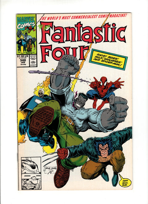 Fantastic Four, Vol. 1 #348A (1990) Marvel Comics 1990