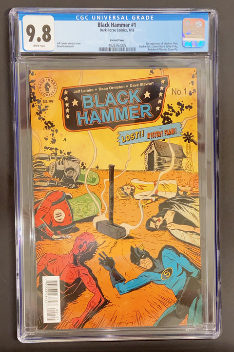 Black Hammer #1 (CGC 9.8) (2016) Jeff Lemire Variant