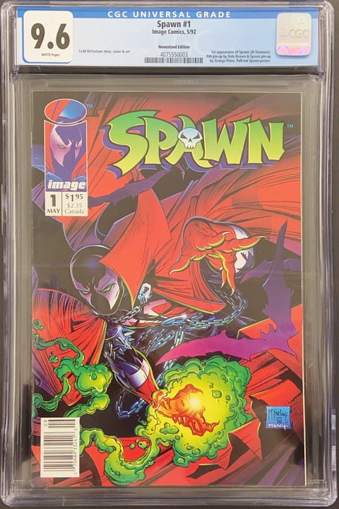 Spawn #1 (CGC 9.6) (1992) Newsstand