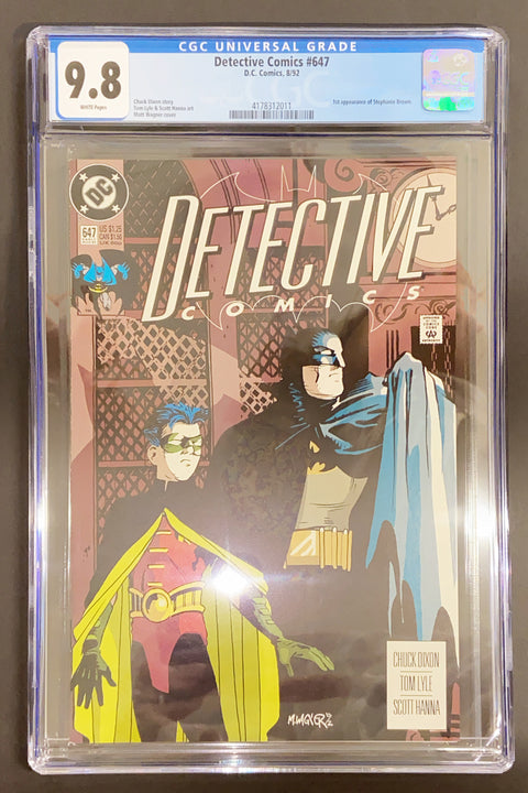 Detective Comics, Vol. 1 #647 (CGC 9.8) (1992) 1st Stephanie Brown