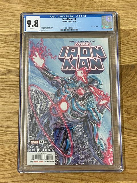 Iron Man, Vol. 6 #14 (CGC 9.8) (2022) 1st Cosmic Iron God
