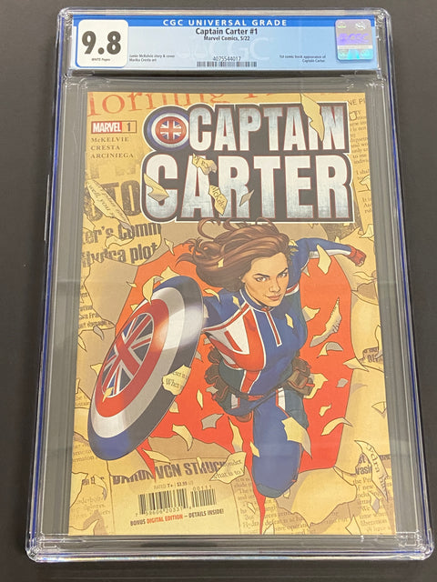 Captain Carter #1 (CGC 9.8) (2022) 1st Captain Carter
