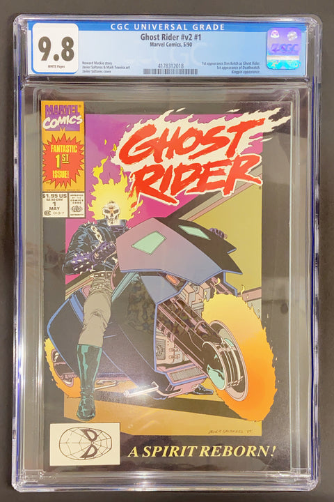 Ghost Rider, Vol. 2 #1 (CGC 9.8) (1990) 1st Danny Ketch