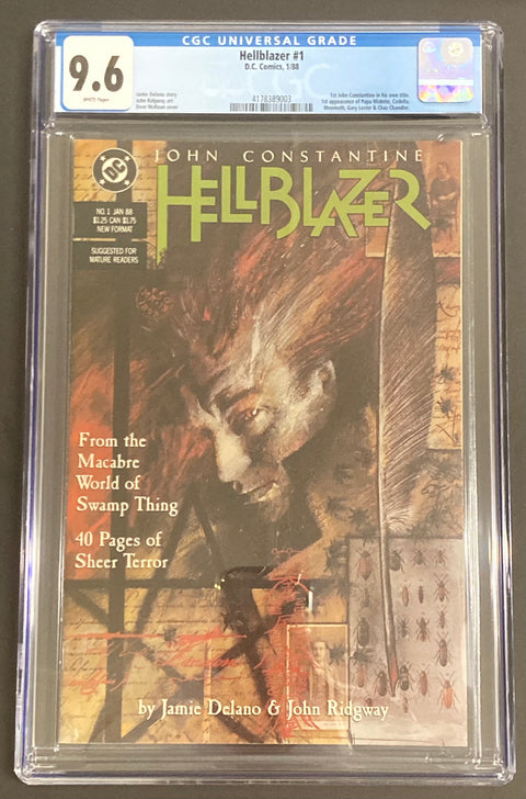 Hellblazer, Vol. 1 #1 (CGC 9.6) (1988) 1st Papa Midnite