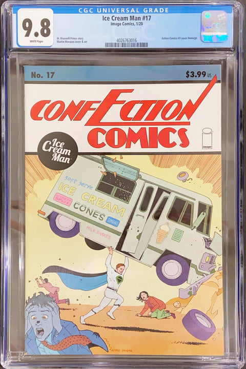 Ice Cream Man #17 (CGC 9.8) (2020) Action Comics #1 Homage