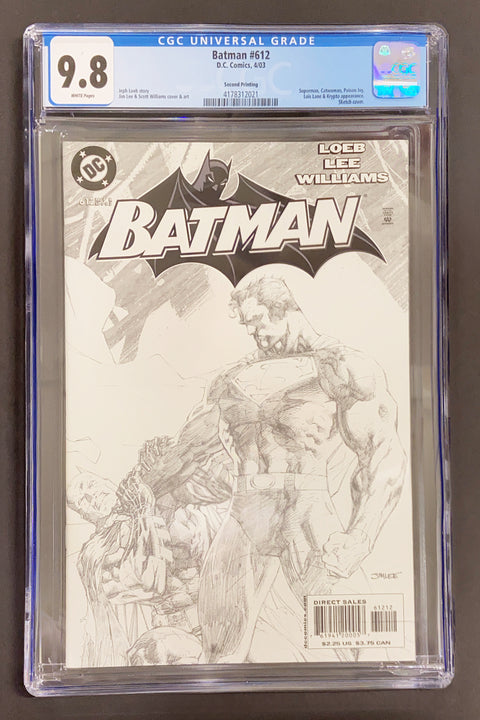 Batman, Vol. 1 #612 (CGC 9.8) (2003) Jim Lee Sketch
