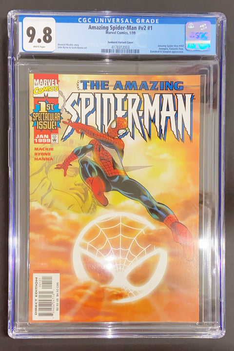 The Amazing Spider-Man, Vol. 2 #1 (CGC 9.8) (1992) Sunburst Variant