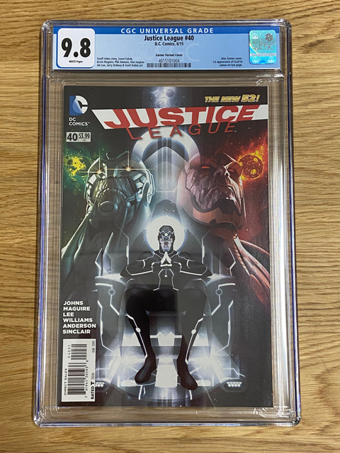Justice League, Vol. 1 #40 (CGC 9.8) (2015) Cameo Grail, Garner Variant