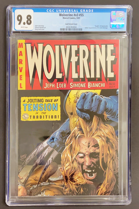 Wolverine, Vol. 3 #55C (CGC 9.8) Greg Land Variant