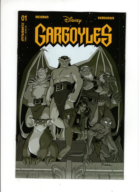 Gargoyles (Dynamite) #1P 1:75 Amanda Conner B&W Variant